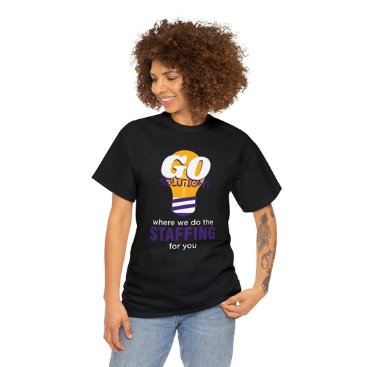 GO Solutions -where we do the STAFFING for you - Unisex Heavy Cotton Tee