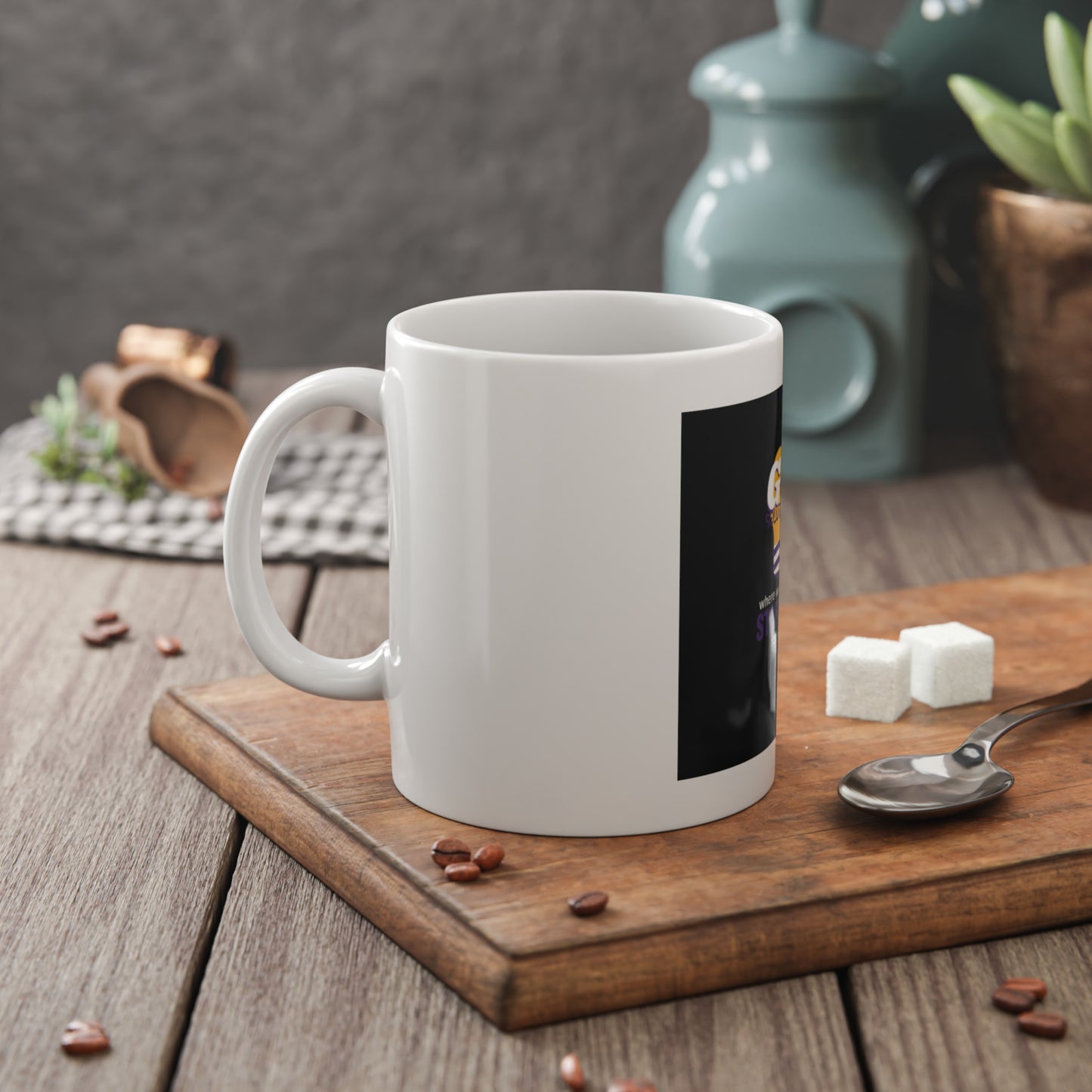 White Ceramic Mug, 11oz