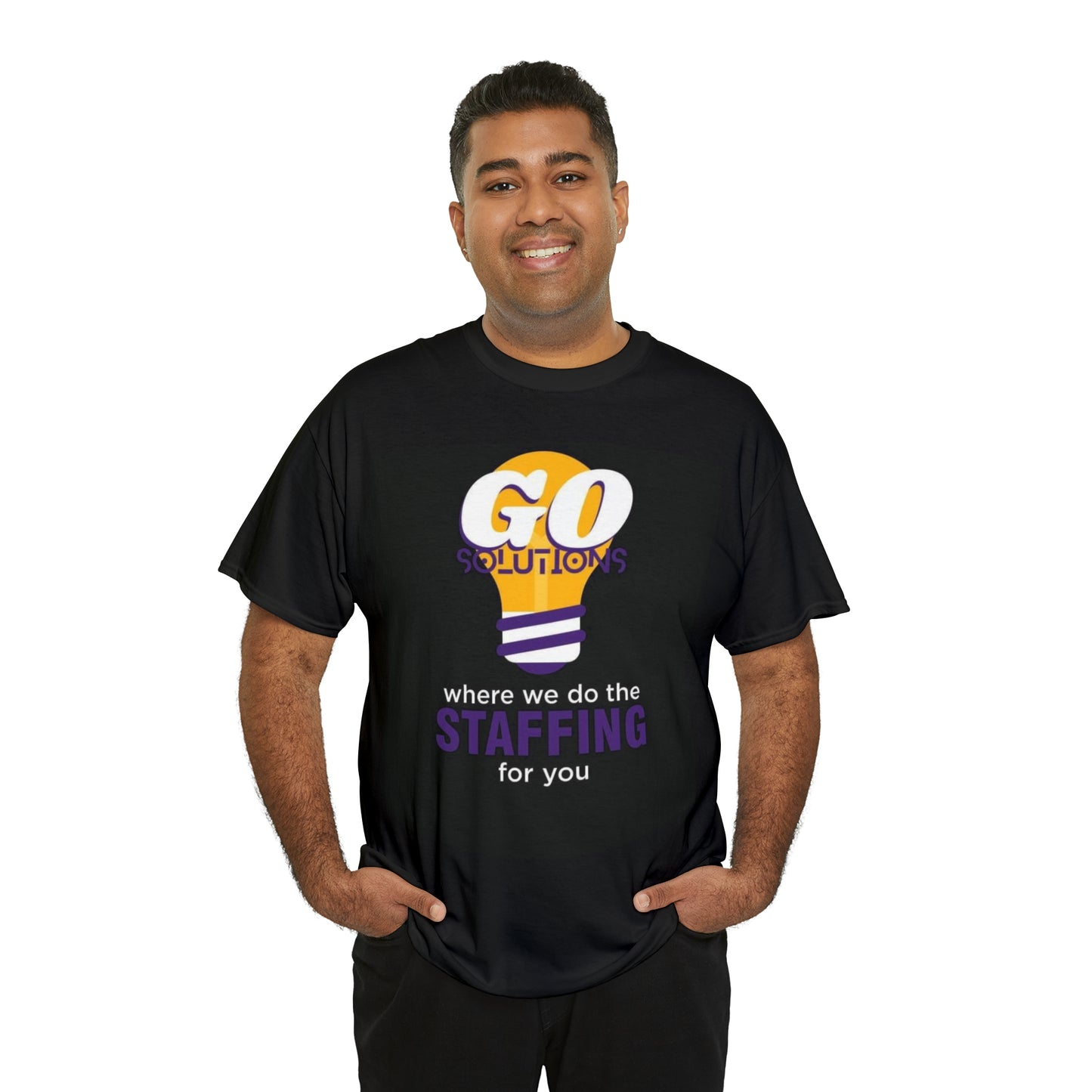 GO Solutions -where we do the STAFFING for you - Unisex Heavy Cotton Tee